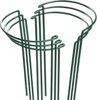 HiGift Plant Support Stakes, 6 Pack Metal Peony Cages and Supports, Garden Stakes Plant Support Cage, Large Plant Support Ring for Outdoor Indoor Snake Plant Peony Rose Flowers Vine (10