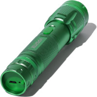 VIPERTEK VTS-T03 Aluminum Stun Gun for Self Defense Rechargeable with LED Flashlight, Green