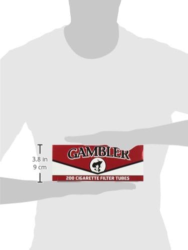 Gambler Regular King Size Cigarette Tubes, 200 Count (Pack of 5)