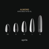 Apres Gel-X® Almond Box of Nail Tips | 280 Gel-X Tips, Soft Tips, 14 Sizes 00-9 | Half-sizes Included (Natural Almond Medium, 280 Count) Natural Almond Medium 280 Fl Oz (Pack of 1)