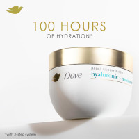 Dove Hair Hyaluronic Moisture for Dry Hair 10-in-1 Hydrating Hair Mask with Bio-Protein Care Technology and Hyaluronic Serum 9.2 Fl Oz 9.2 Fl Oz (Pack of 1) Hyaluronic + Moisture