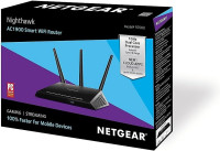 NETGEAR Nighthawk Smart Wi-Fi Router (R7000) - AC1900 Wireless Speed (Up to 1900 Mbps) | Up to 1800 Sq Ft Coverage & 30 Devices | 4 x 1G Ethernet and 2 USB Ports | Armor Security