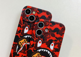 Hoolcase for iPhone 14 6.1 inch Soft Case for Red Shark Face/Shark Teeth Fans Kids Boys, Cartoon Cute Fun Shockproof TPU Protective Non-Slip 6.1 Inch Case for iPhone 14 (H-YU)