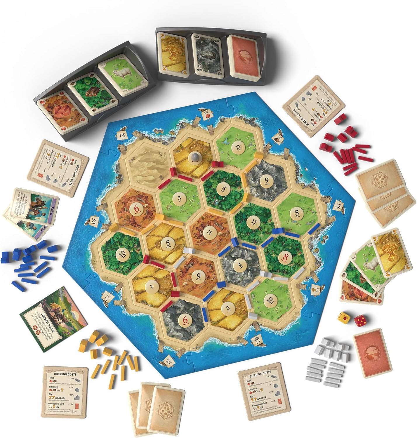 CATAN Board Game (6th Edition) Trade, Build & Settle in The Classic Strategy Game for Family, Kids & Adults, Ages 10+, 3-4 Players, 60-90 Min Playtime 6th Edition (New)