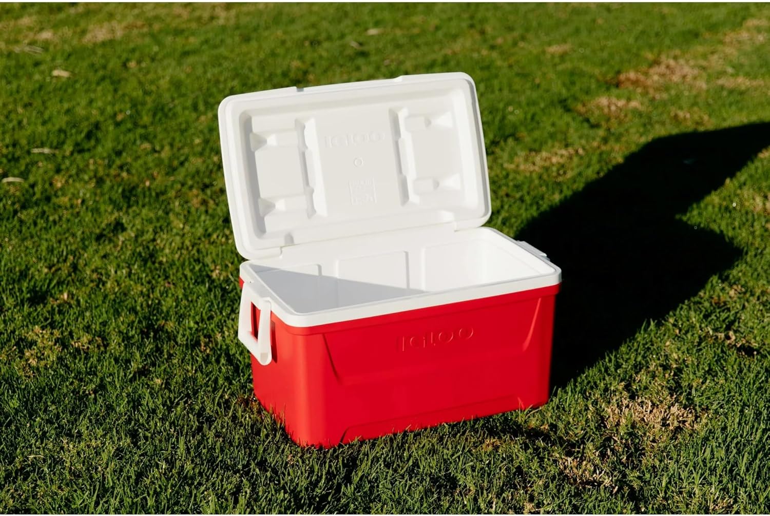 Igloos 48 QT Laguna Ice Chest Cooler – Heavy-Duty Portable Cooler w/Airtight Lid, Built-in Cup Holders & Tie-Down Slots – Ideal for Camping, Beach, Tailgating & Outdoor Adventures