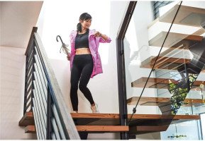 Fitbit Versa 2 Health & Fitness Smartwatch with Heart Rate, Music, Alexa Built-in, Sleep & Swim Tracking, Stone/Mist Grey, One S (Renewed)