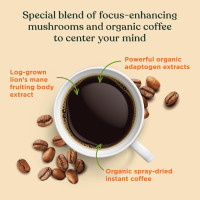 Four Sigmatic Mushroom Mix Coffee Lion's Mane | Think | Pack of 3 (30 Packets Total) Think w/ Lion's Mane 0.09 Ounce (Pack of 30)