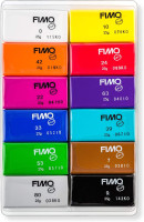 STAEDTLER FIMO Soft Polymer Clay - Oven Bake Clay for Jewelry, Sculpting, Crafting, 12 Assorted Colors, 8023 C12-1 Multicolor 12 Pieces