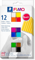 STAEDTLER FIMO Soft Polymer Clay - Oven Bake Clay for Jewelry, Sculpting, Crafting, 12 Assorted Colors, 8023 C12-1 Multicolor 12 Pieces