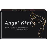 Derma Roller for Face and Body - Angel Kiss 4 in 1 Titanium Microneedling Roller Kit Micro Needle Microneedle Roller, 300 and 720 Needles 0.25mm,1200 Needle 0.3mm, Microdermabrasion Roller Men Women Multicolor Sky Blue