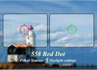 558 Metal Holographic Red/Green Dot Sight Scope +Quick Release