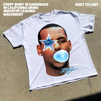 Pop Culture Vintage Graphic T-Shirt Collection | Rap Basketball Streetwear Hip-Hop Y2K | Premium Quality Heavyweight Shirt Medium All American/White