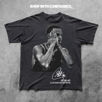 Pop Culture Vintage Graphic T-Shirt Collection | Rap Basketball Streetwear Hip-Hop Y2K | Premium Quality Heavyweight Shirt Medium All American/White