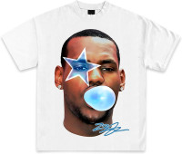 Pop Culture Vintage Graphic T-Shirt Collection | Rap Basketball Streetwear Hip-Hop Y2K | Premium Quality Heavyweight Shirt Medium All American/White