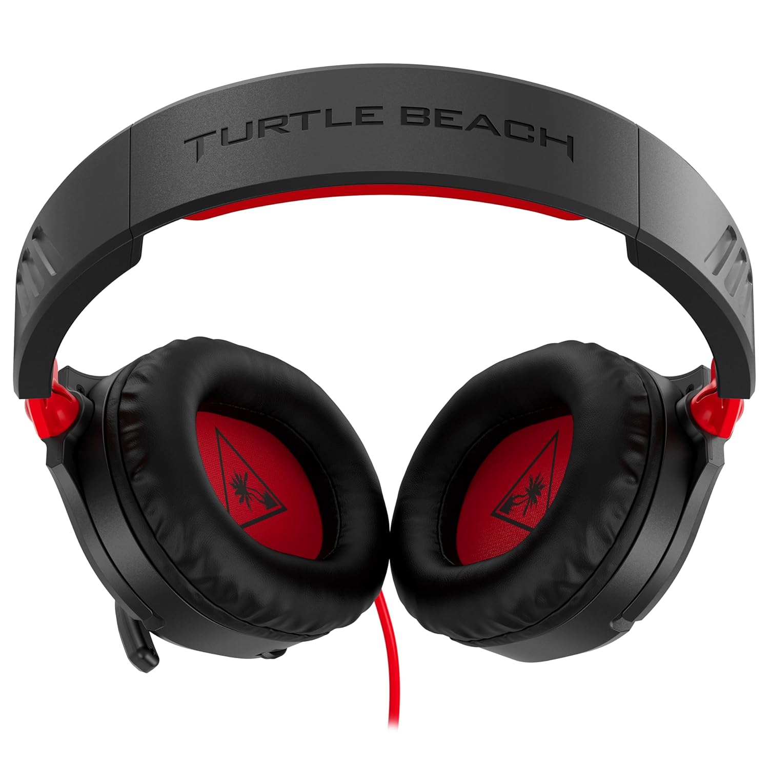 Turtle Beach Recon 70 Multiplatform Gaming Headset for Xbox Series X|S, Xbox One, PS5, PS4, PC & Mobile w/ 3.5mm Wired Connection - Flip-to-Mute Mic, 40mm Speakers, Lightweight Design, Black Black/Red