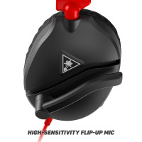 Turtle Beach Recon 70 Multiplatform Gaming Headset for Xbox Series X|S, Xbox One, PS5, PS4, PC & Mobile w/ 3.5mm Wired Connection - Flip-to-Mute Mic, 40mm Speakers, Lightweight Design, Black Black/Red