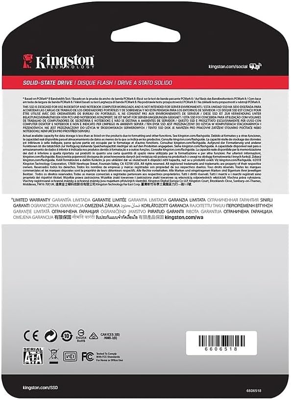 Kingston 240GB Q500 SATA3 2.5 SSD (SQ500S37/240G) 240GB Standard (2.5