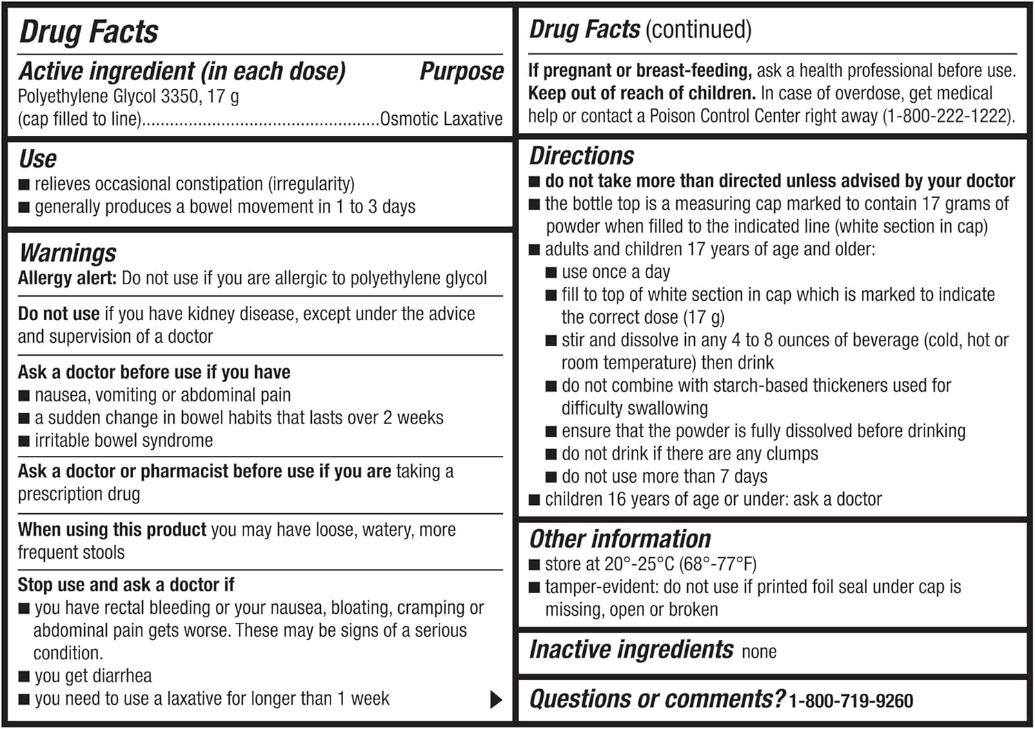 Good Sense ClearLax, Polyethylene Glycol 3350 Powder for Solution, Osmotic Laxative, 53.7 Oz, Pack of 3