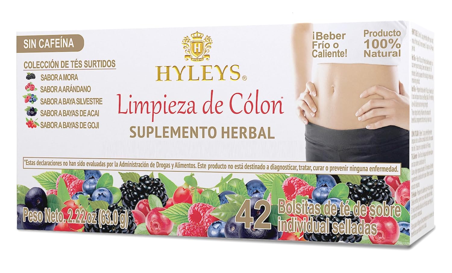 Hyleys Colon Cleanse Tea Assorted Flavors - 42 Tea Bags (1 Pack) Assorted 42 Ct 42 Count (Pack of 1)