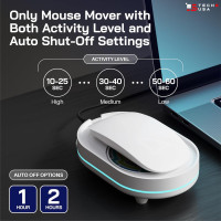 TECH8 USA Mouse Mover Device, Undetectable Mouse Jiggler for Laptops, PC, No Software, Random Movement, Patented, Designed, Engineered, Packaged in USA - 3D Hologram Glass 3D Hologram- Glass