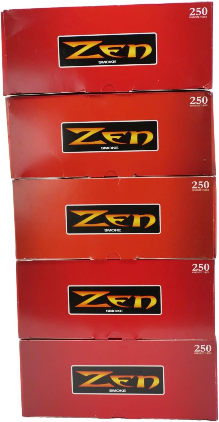 ZEN King Size Full Flavor Cigarette Tubes - -5 Boxes,1250 ct