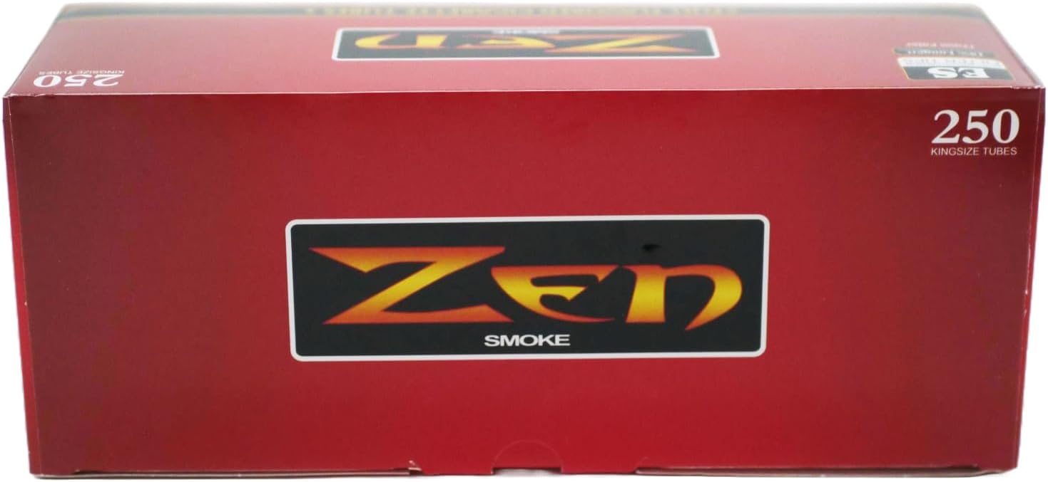 ZEN King Size Full Flavor Cigarette Tubes - -5 Boxes,1250 ct