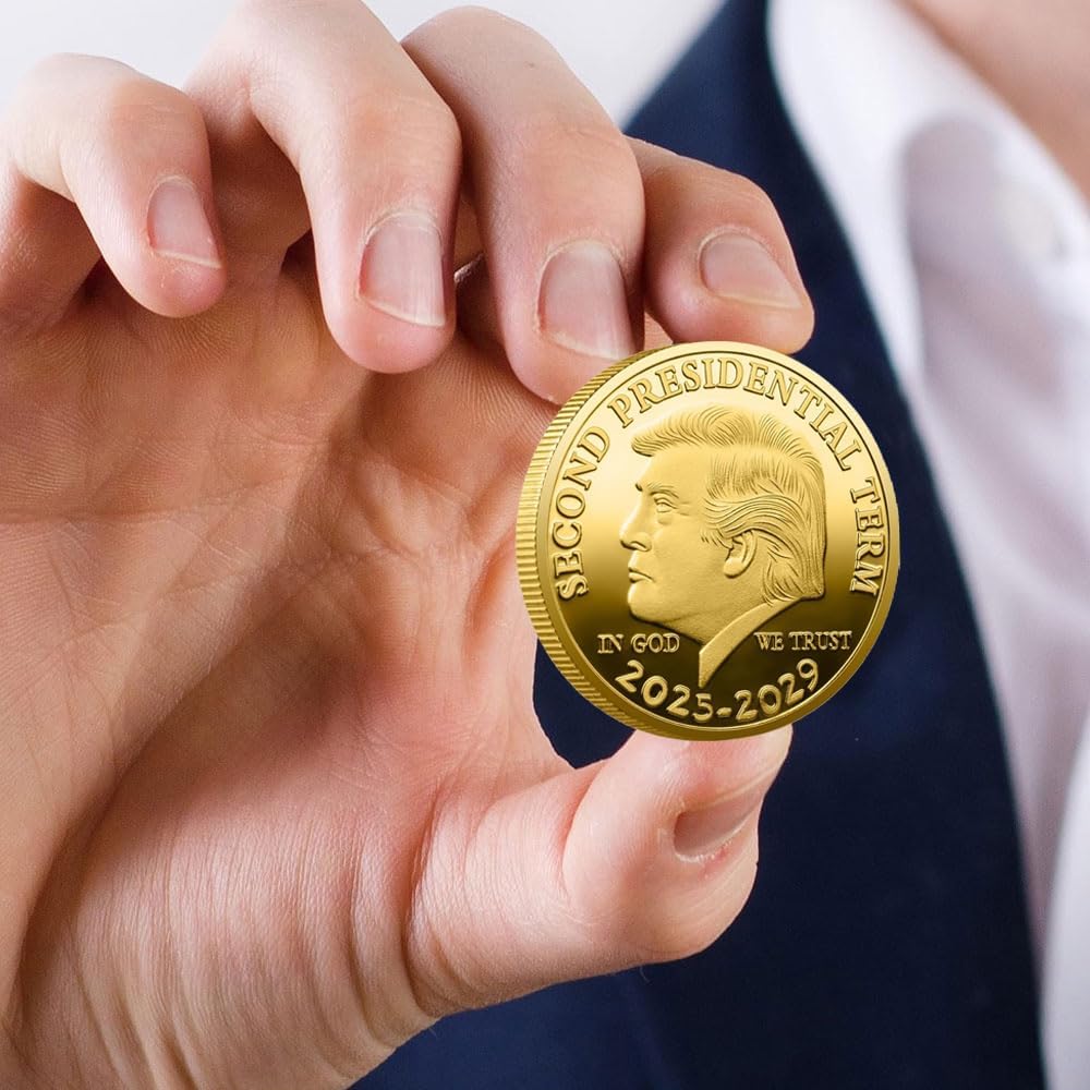 The 47th President Donald J. Trump Coin The Second Presidential Term 2025-2029 Challenge Coins Keepsake Q0259