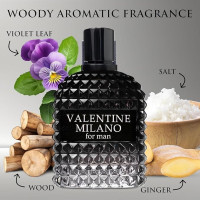 VALENTINE MILANO and SG FOR MEN Cologne for Men Combo Pack Eau de Partum Fragrance for Men 3.4oz/100ml, Natural Spray, Long Lasting (Pack of 2)