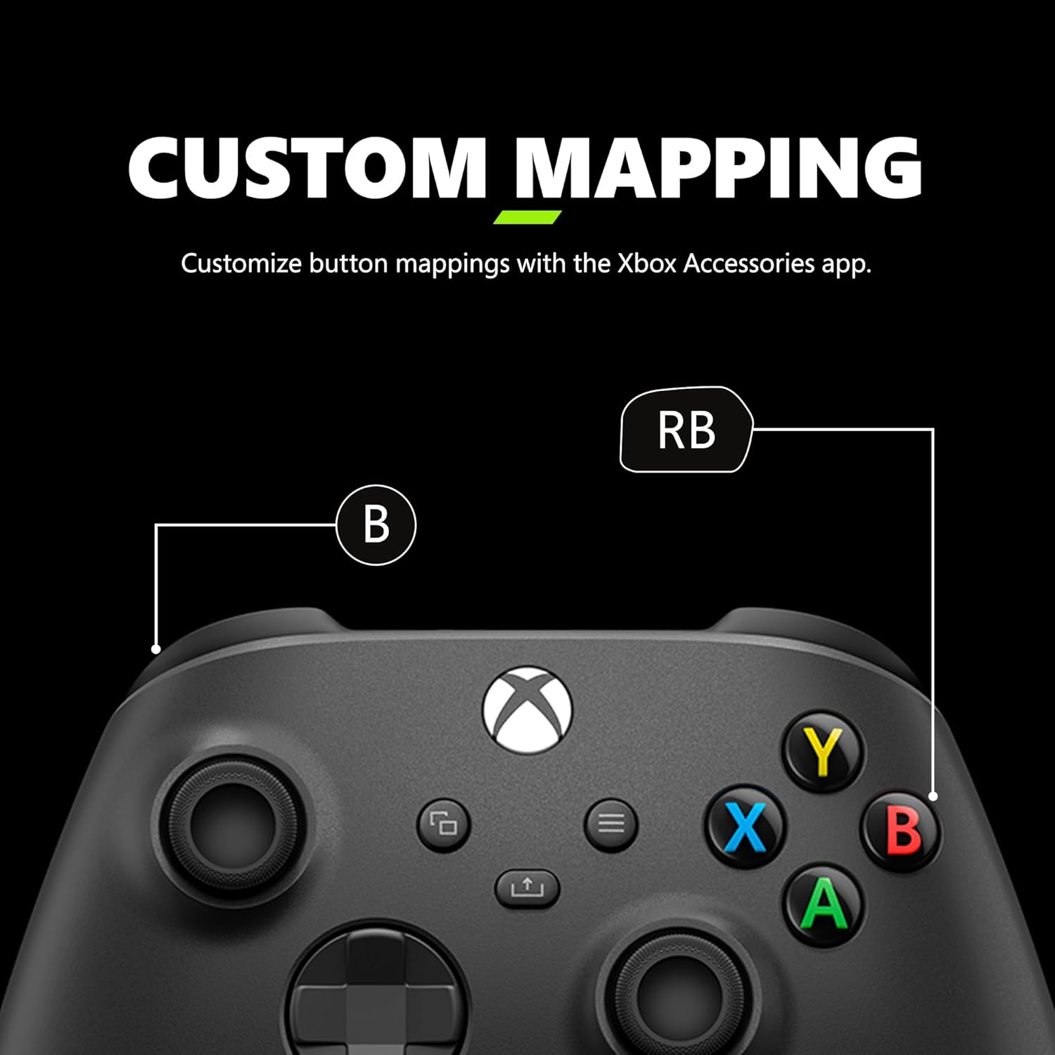 Xbox Wireless Gaming Controller (2025) – Carbon Black – Play on Xbox, Windows, Android, iOS, FireTV Sticks, Smart TVs, VR Headsets Controller Carbon Black