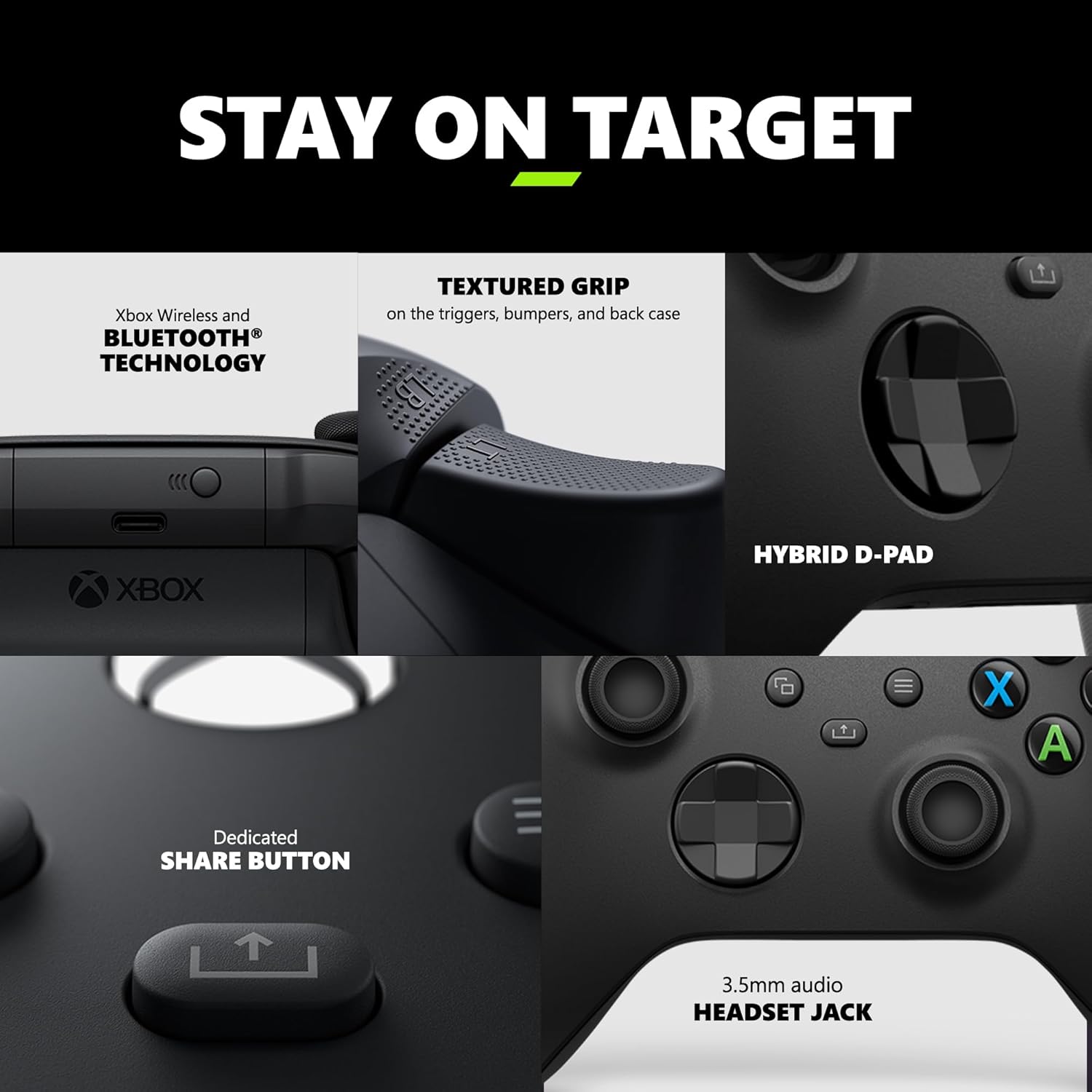 Xbox Wireless Gaming Controller (2025) – Carbon Black – Play on Xbox, Windows, Android, iOS, FireTV Sticks, Smart TVs, VR Headsets Controller Carbon Black