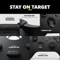 Xbox Wireless Gaming Controller (2025) – Carbon Black – Play on Xbox, Windows, Android, iOS, FireTV Sticks, Smart TVs, VR Headsets Controller Carbon Black