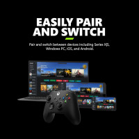 Xbox Wireless Gaming Controller (2025) – Carbon Black – Play on Xbox, Windows, Android, iOS, FireTV Sticks, Smart TVs, VR Headsets Controller Carbon Black
