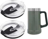 2Pack Replacement Lid Compatible with Stanley 24oz Classic Beer Stein, Spill Proof Cup Lids for Stanley 24oz Stainless Steel Beer Mugs, BPA-Free