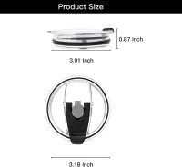 2Pack Replacement Lid Compatible with Stanley 24oz Classic Beer Stein, Spill Proof Cup Lids for Stanley 24oz Stainless Steel Beer Mugs, BPA-Free