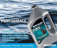 Quicksilver Full Synthetic 2-Stroke PWC Marine Engine Oil 1 Gallon