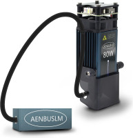 AENBUSLM Laser Module with Air Assit,80W Laser Module for Laser Cutter & Laser Engraver Machine,10W Output Power,Built in FAC,Double Ultra-Fine Compressed Spot CNC Carving DIY Laser Master - Class 4