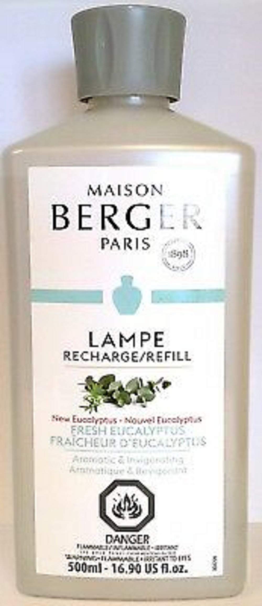Maison Berger (Lampe Berger) Fragrance - Fresh Eucalyptus (A Aromatic & Invigorating Fragrance) - 33.8 Ounce/Nonreturnable Item/Can Not Be Shipped Into California