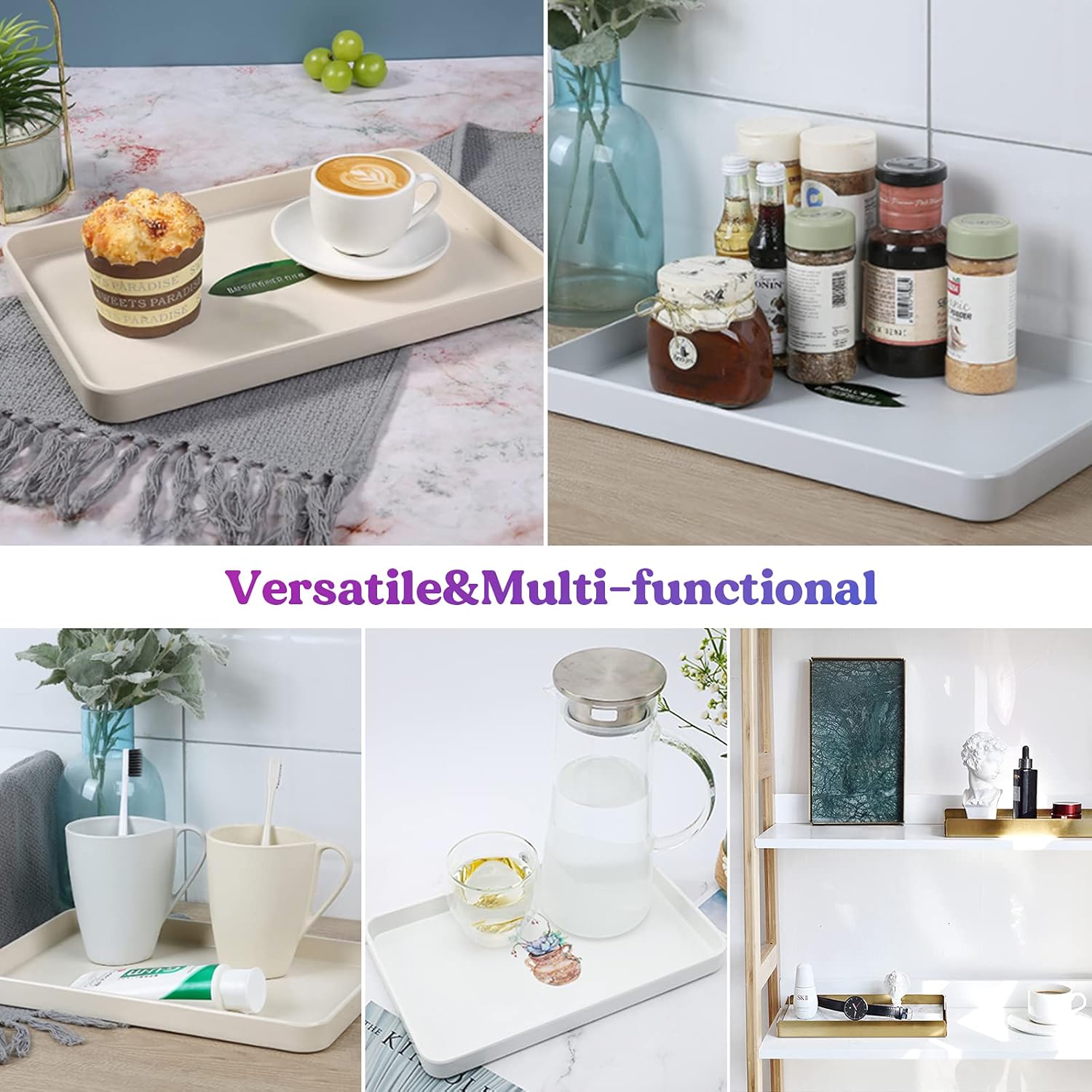 LET'S RESIN Tray Molds, Jar Silicone Molds with Lid, Resin Molds for Epoxy Resin, Silicone Molds Kits for DIY Art Furniture Dtorage and Decoration, Festival Gifts Rolling Tray Molds Set