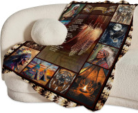 Native Indian Throw Blanket Native American Gifts for Boys Girls Women Men Plush Cozy Flannel Fleece Fuzzy Party Blankets 50
