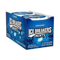 ICE BREAKERS Coolmint Sugar Free Mints Tins, 1.5 oz (8 Count) Coolmint 1.5 Ounce (Pack of 8)