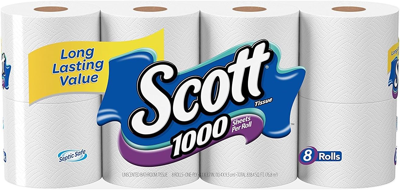 Scott Pañuelos de baño blancos (caja de 6) Regular Regular
