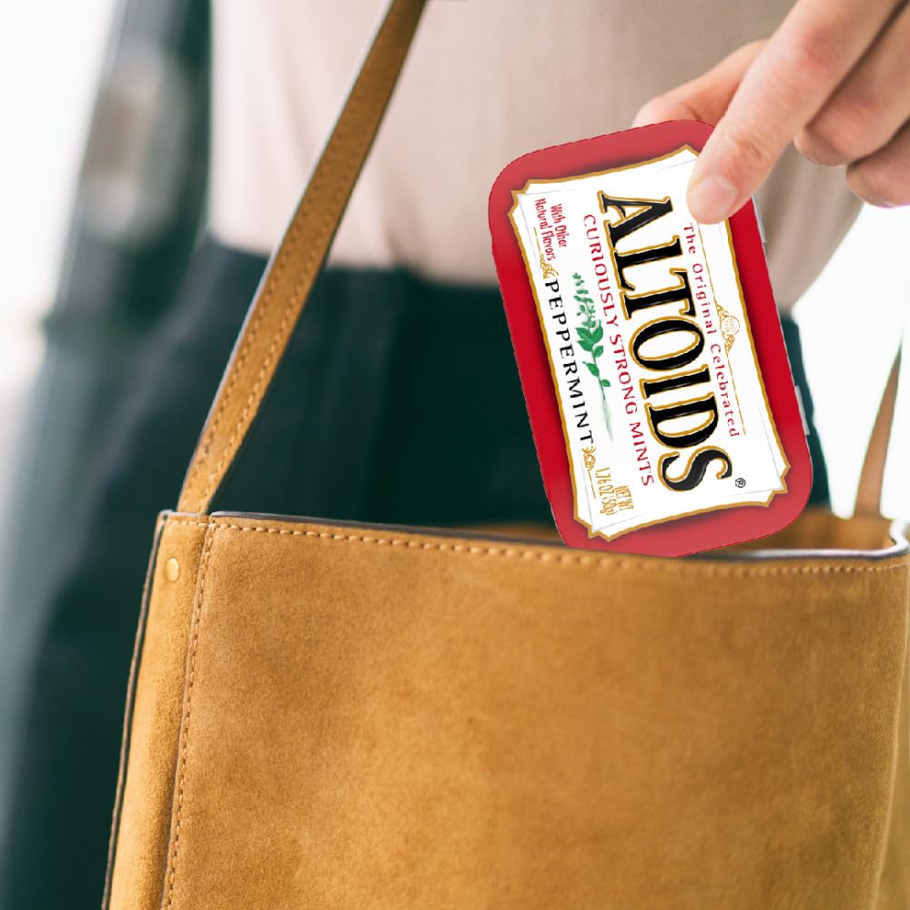 ALTOIDS Classic Peppermint Breath Mints, 1.76 oz Tin