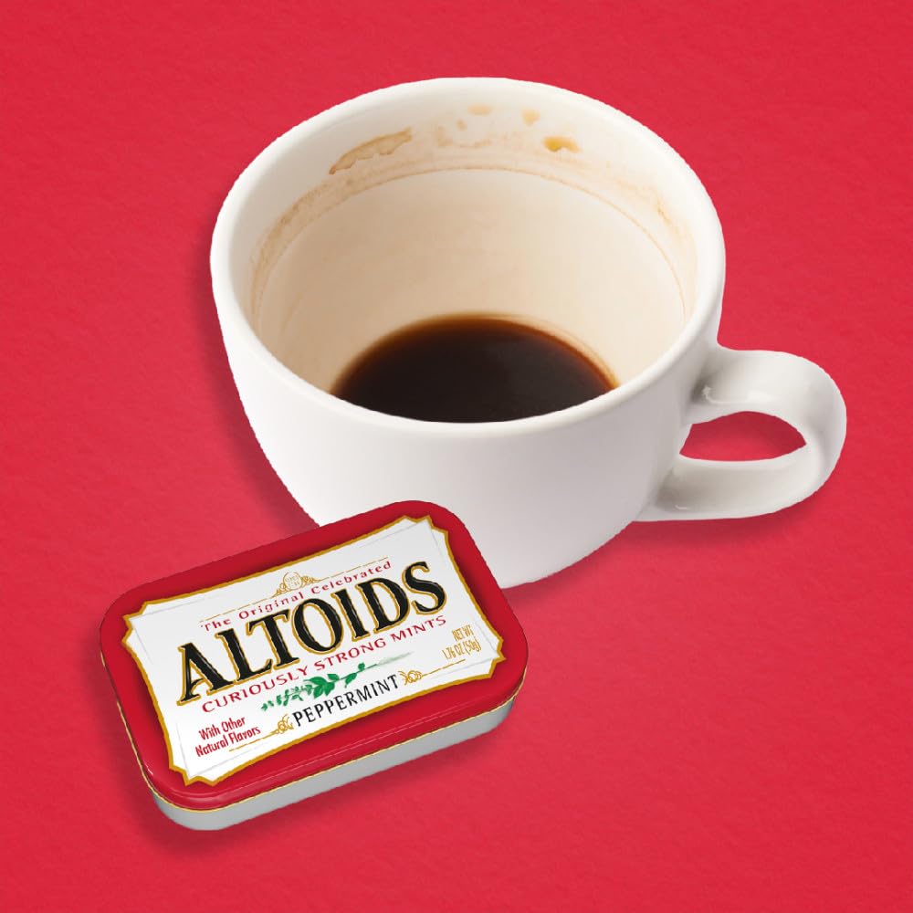 ALTOIDS Classic Peppermint Breath Mints, 1.76 oz Tin