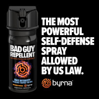 Byrna BGR MAX Pepper Spray + Tear Gas | Maximum Stopping Power | Attacker Tracker UV Marking DYE Technology | Military Strength Self-Defense Stream Spray