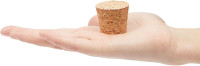 Juvale Tapered Cork Stoppers - 20 Pack Size 16, Brown, 1.1 in H x 1.34 in Top x 1 in Bottom - Wine Bottle Stoppers, DIY Projects & Beer Bottle Corks