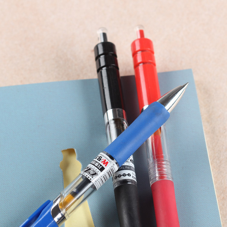 Wholesale Blue/Red/Black/Dark Blue 0.5mm Gel Pen