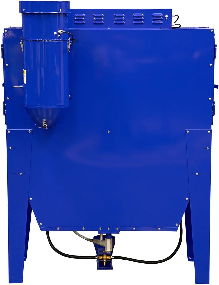 Eastwood B120 Sand Blasting Cabinet Kit | Heavy Duty Steel Sand Blaster Media Cabinet for Paint Removal, Metal Restoration, Rust Removal, Sandblasting | Holds Up to 150 Lbs of Abrasive Media