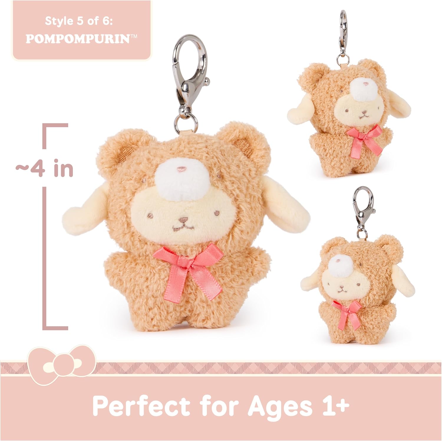 GUND Sanrio Hello Kitty and Friends Café Latte Surprise Plush Toy, Mystery Unboxing Stuffed Animal for Ages 1 and Up, Multicolor, 3.5” (1 of 6 Styles)