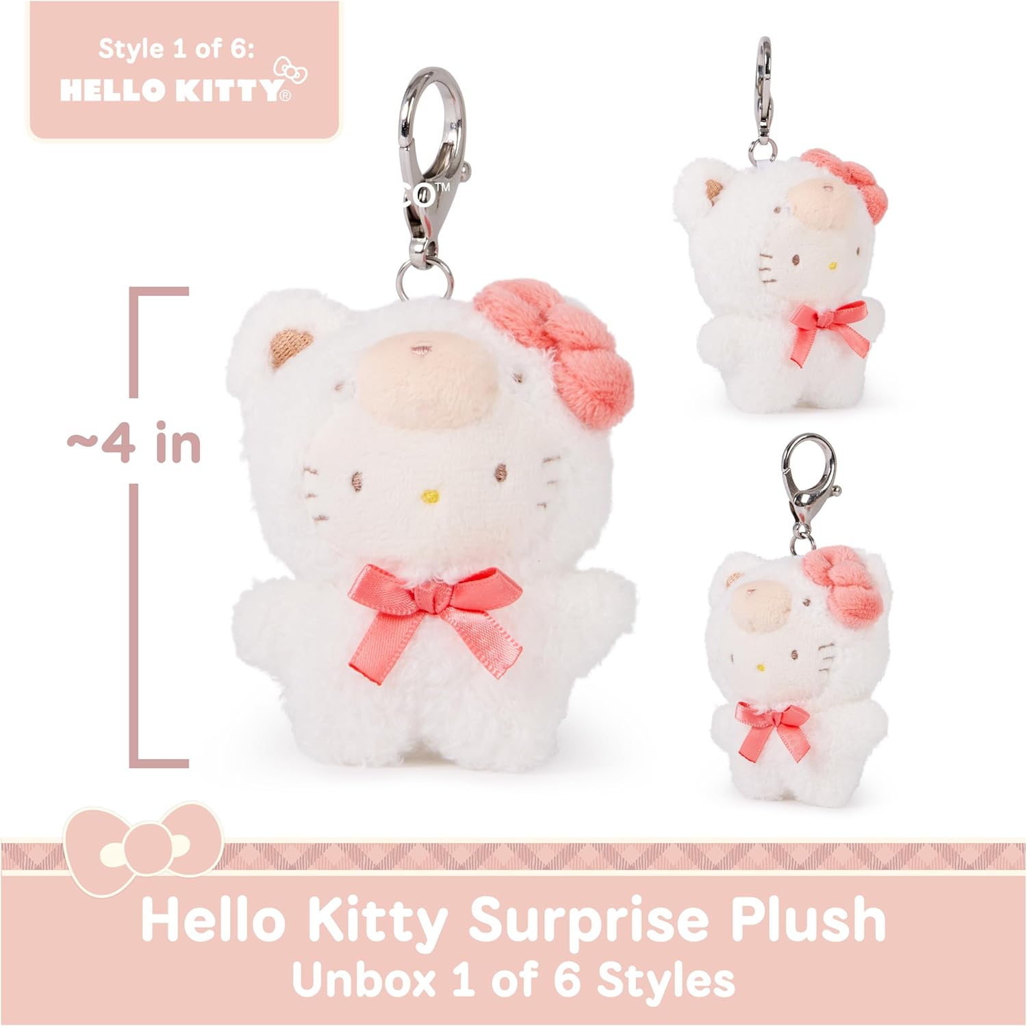 GUND Sanrio Hello Kitty and Friends Café Latte Surprise Plush Toy, Mystery Unboxing Stuffed Animal for Ages 1 and Up, Multicolor, 3.5” (1 of 6 Styles)