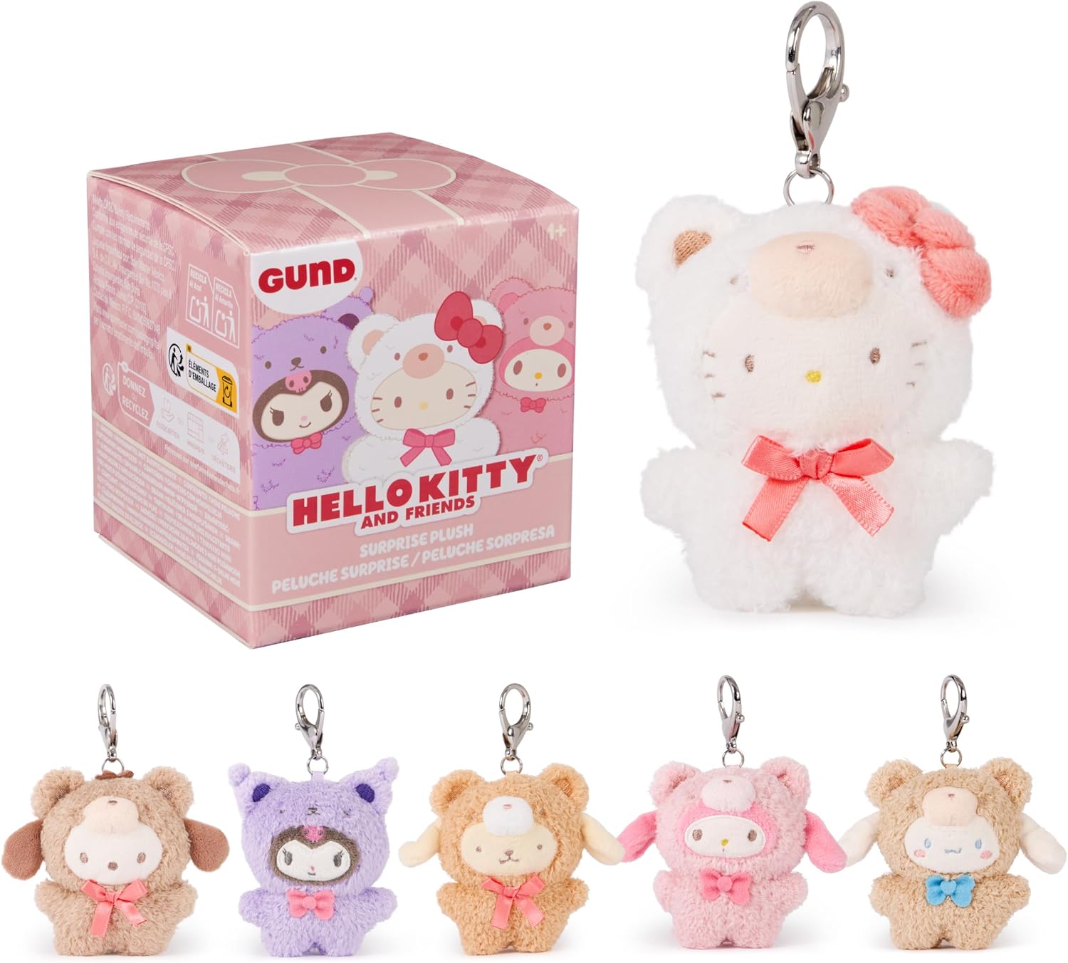 GUND Sanrio Hello Kitty and Friends Café Latte Surprise Plush Toy, Mystery Unboxing Stuffed Animal for Ages 1 and Up, Multicolor, 3.5” (1 of 6 Styles)